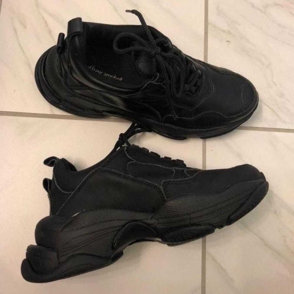 Jeffrey Campbell Black Lo-Fi Sneakers